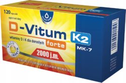 D-VITUM FORTE 2000 j.m. K2 (MK-7) 120 kaps Wit D