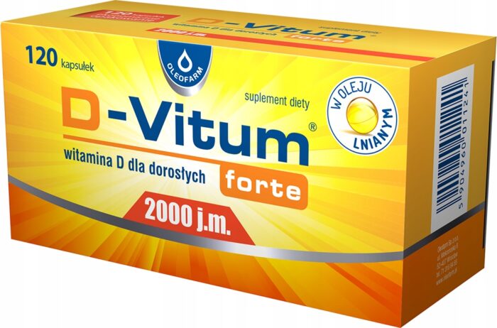 D-VITUM FORTE 2000 WITAMINA D 120 kapsułek w oleju