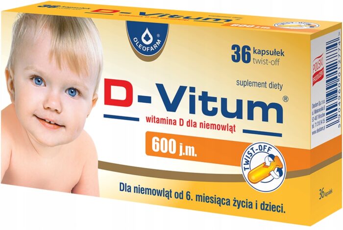 D-VITUM witamina D 600 j.m KAPSUŁKI twist-off 36