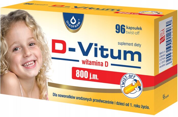 D-VITUM witamina D 800 j.m KAPSUŁKI twist-off 96