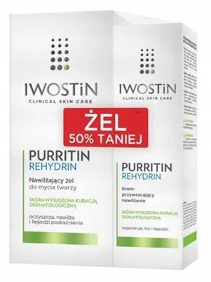 IWOSTIN Purritin Rehydrin Zestaw KREM 40 + ŻEL 150