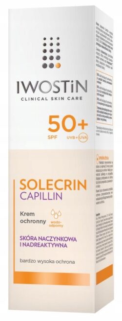 IWOSTIN SOLECRIN CAPILLIN SPF50+ krem łagodzący