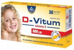 D-Vitum 800 j.m. WITAMINA D dla dzieci 36 kapsułek