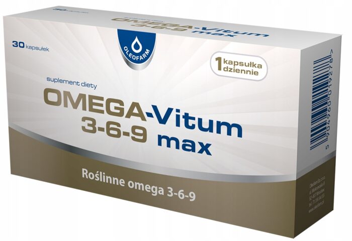 OLEOFARM Omega-Vitum 3-6-9 MAX Roślinne kwasy tłuszczowe Omega Odporność