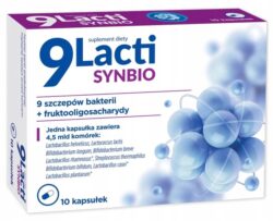 9 Lacti Synbio PROBIOTYK synbiotyk 10 kapsułek Nord Farm