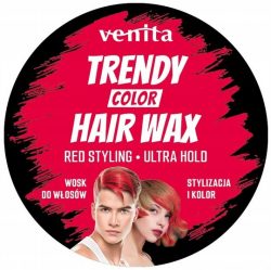 VENITA TRENDY COLOR Koloryzujący wosk do włosów czerwony 75ml