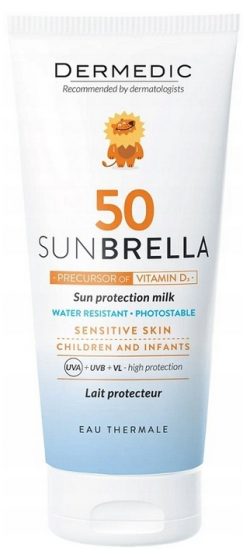 DERMEDIC mleczko ochronne SPF 50 dla dzieci na słońce 100ml