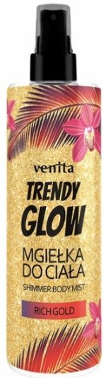 VENITA TRENDY GLOW rozświetlająca złota mgiełka do ciała rich gold 200ml