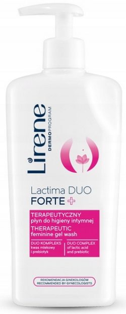 LIRENE LACTIMA DUO FORTE + terapeutyczny płyn do higieny intymnej 300ml