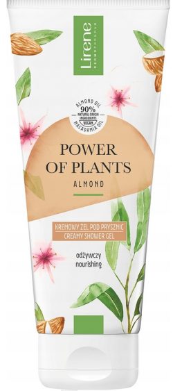 LIRENE POWER OF PLANTS kremowy żel pod prysznic migdałowy ALMOND 200ml