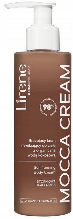 LIRENE brązujący krem nawilżający do ciała MOCCA CREAM 190ml