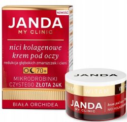 JANDA MY CLINIC nici kolagenowe krem pod oczy 70+ DZIEŃ / NOC 15ml