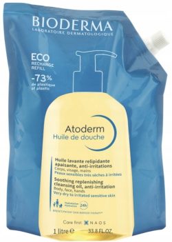 BIODERMA Atoderm Huile OLEJEK DO KĄPIELI 1000ml dla dzieci opakowanie ZAPAS