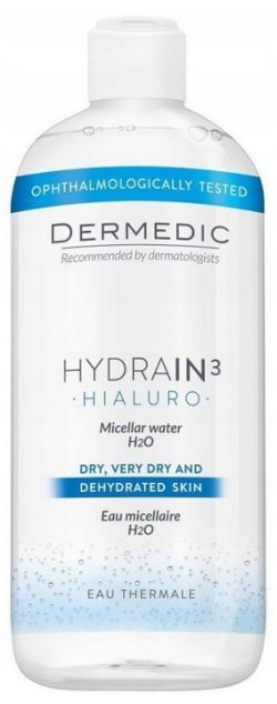 DERMEDIC HYDRAIN 3 HIALURO płyn micelarny H2O 500ml