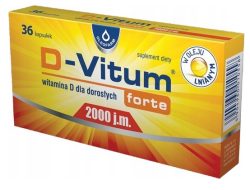 D-Vitum Forte 2000 witamina D dla dorosłych OLEOFARM kapsułki 36 szt.