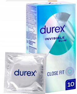 DUREX Invisible Close Fit 10 szt prezerwatywy IVISIBLE cienkie dopasowane