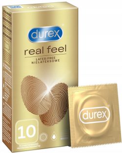 DUREX REAL FEEL 10 szt prezerwatywy LUBRICATED cienkie dopasowane