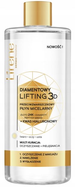 LIRENE Płyn Micelarny Diamentowy Lifting 3D kwas hialuronowy 400ml