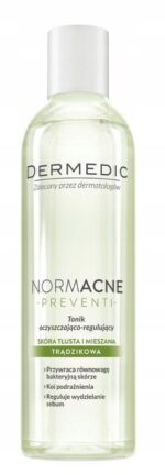 DERMEDIC TONIK NORMACNE oczyszczający regulujący dla cery trądzikowej 200ml