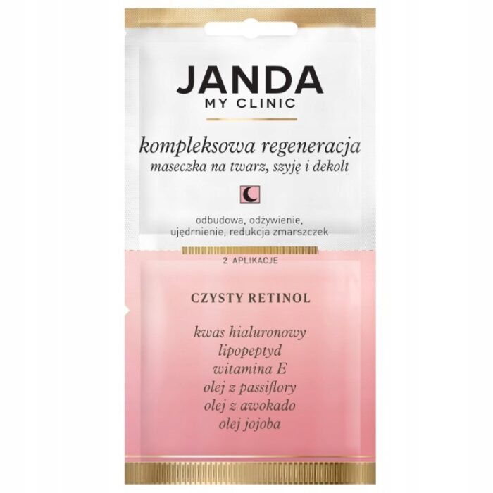 JANDA My Clinic Nocna maseczka do twarzy Kompleksowa regeneracja RETINOL