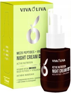 VIVA OLIVA Krem do twarzy na noc MEZO PEPTYDY KWAS HIALURONOWY 75 ml