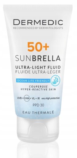 DERMEDIC Sunbrella ultralekki krem SPF50+ skóra naczynkowa i reaktywna 40ml