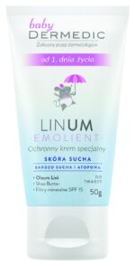 DERMEDIC Linum emolient baby ochronny krem specjalny 50ml od 1 dnia życia