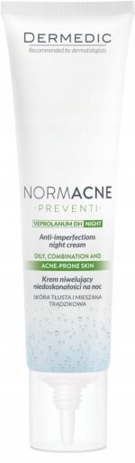 DERMEDIC Normacne Preventi Krem na niedoskonałości cery twarzy na NOC 40 ml