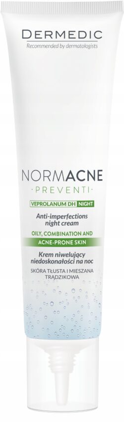 DERMEDIC Normacne Preventi Krem na niedoskonałości cery twarzy na NOC 40 ml